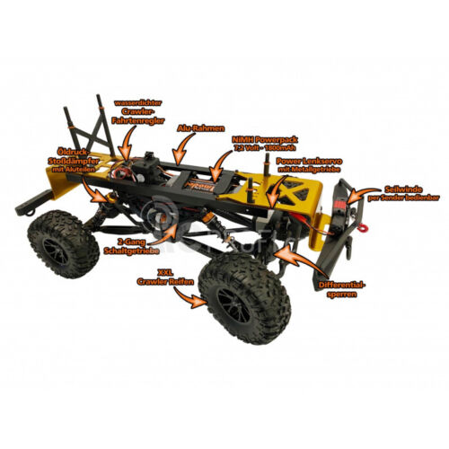 XTC BF-4J ROCK CRAWLER RTR TRUCK 2-GANG GETRIEBE + LED BELEUCHTUNG + SEILWINDE - Bild 8 von 15