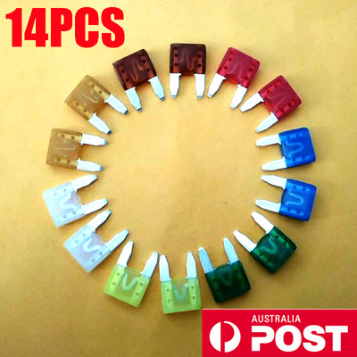 14PCS Spare Fuses Kit FOR TOYOTA Audi A3 A4 A4L Ford BA BF FG Forte Territory SZ