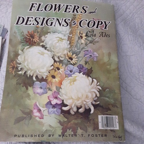 Flowers and Designs to Copy by Lola Ades, Walter Foster Art Book #157 C1 - Picture 2 of 2