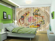 Beauty Ethereal Dress 3D Curtains Blockout Photo Printing Curtains Drape Fabric