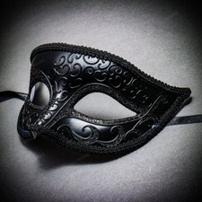 Venetian Classic Masquerade Costume Eye Mask with Glitter For Ball Prom Party