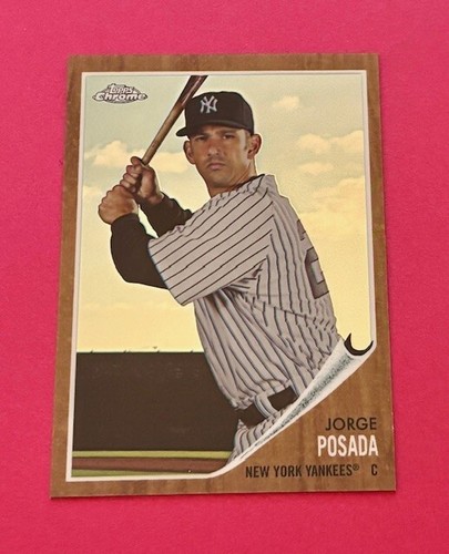 2011 Topps Heritage Chrome #C183 Jorge Posada #/1962 -Nice Parallel of Yanks ATG