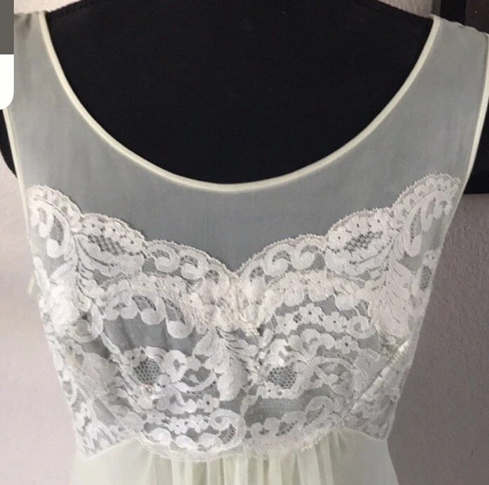 Maxi Camisón Largo Femenino De Colección Capas de Gasa Barrido Completo Vestido Sin Mangas Lencería Foto 3 de 4