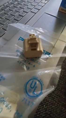 telephone T-adapter male to 2 female - Zdjęcie 4 z 5