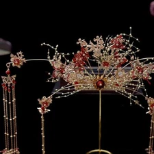 Women Girl  Ancient Hanfu Tassel Hairpin Hair Stick Step Shake Alloy Headdress