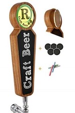 TESLYAR Large Wooden Chalkboard Tap Handles Kegerator Bar Restaurant Brewery 