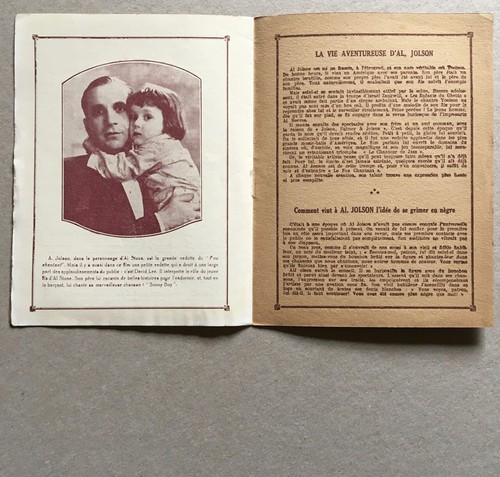 Al Jolson — Le Fou chantant — programme de la sortie francaise — talkie — 1929. - Picture 4 of 5