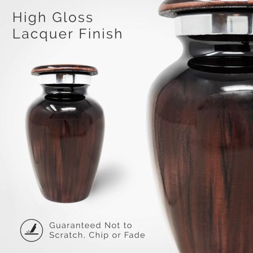 Mini Cremation Urn - Elegant Keepsake Memorial for Ashes, Compact Tribute - Picture 7 of 8