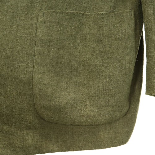Giacca sartoriale ISSEY MIYAKE made in Japan tessuto soffiato XL blazer oliva uomo - Foto 8 di 12
