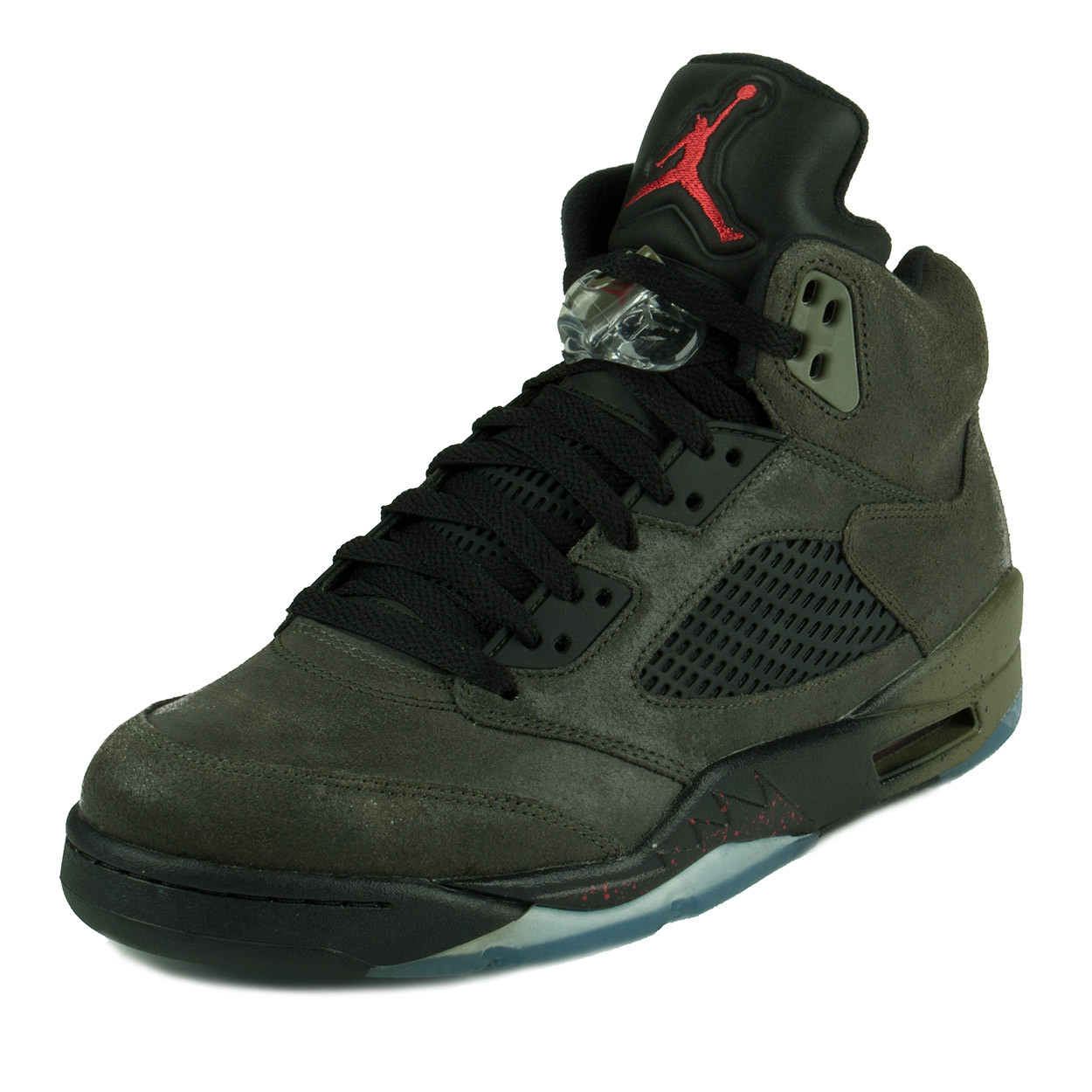 Nike Mens Air Jordan 5 Retro Fear Sequoia Fire Red-Med Olive-Black 626971-350 Nike Mens Air Jordan 5 Retro Fear Sequoia Fire Red-Med Olive-Black 626971-350