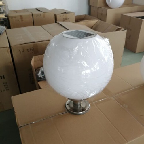 1PCball garden light globe post fixture fence lights solar powered Solar - Picture 9 of 12
