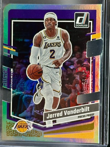 2024 Donruss Jarred Vanderbilt Gold Die-Cut Press Proof SP #d /25 Lakers - Bild 3 von 6