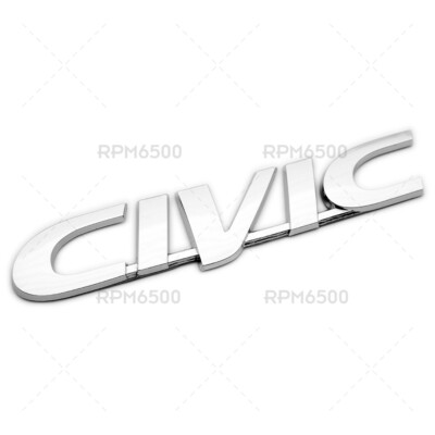 For 1996-2000 Honda Civic Rear Trunk Lid Chrome Letter Logo Badge