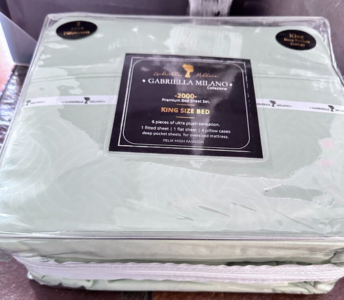 6 Stück King Bettwäsche mit tiefen Taschen Mikrofaser Comfort 2000 Serie - Bild 5 von 6