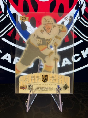 2024-25 UPPER DECK ICE PREMIERES ROOKIE #2123 KNIGHTS BRENDAN BRISSON /499 - Foto 2 di 2