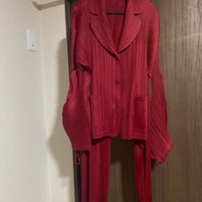 Pleats Please ISSEY MIYAKE Pleated Transformable Jacket Pantsuit Size 3 Used