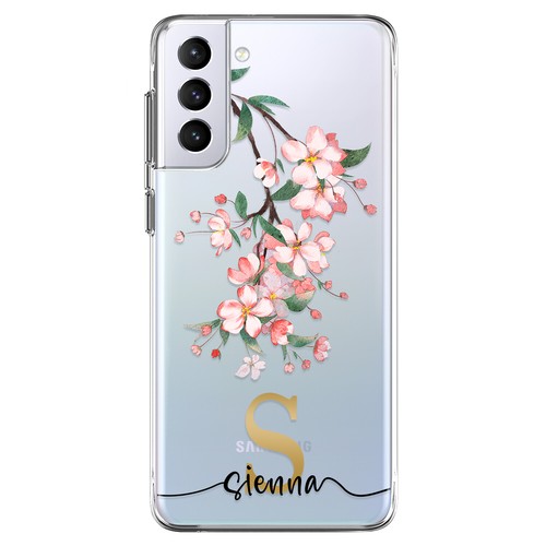 Silicone Case For Samsung Galaxy S25 S24 Ultra S23 S22 Floral Personalised Cover - Photo 4 sur 57