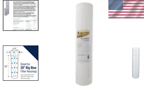 Filtro de sedimentos para toda la casa Pentair Big Blue 20" - polipropileno, certificado NSF - Imagen 2 de 6