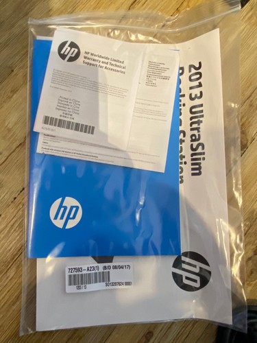 Lot Station d'accueil HP UltraSlim Docking NEUVE + Chargeur HP Elitebook NEUF - Imagen 12 de 16