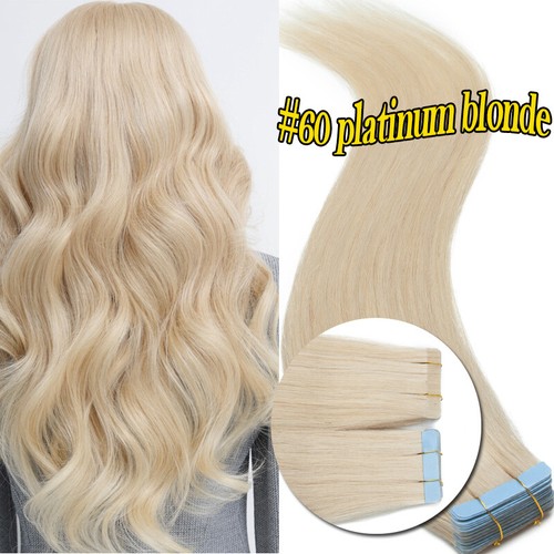 THICK Tape In 100% Remy Human Hair Extensions Skin Weft 150g-200g for Full Head - Picture 28 of 66