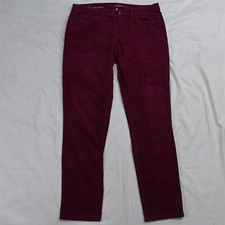 LOFT 28 / 6 Red Corduroy Super Skinny Cords Pants