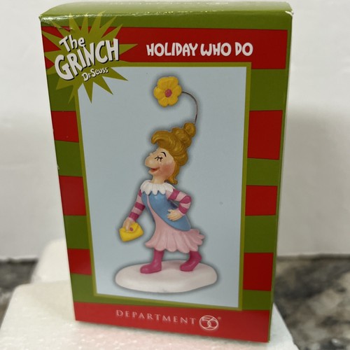 New Dept 56 Who-ville "Holiday Who Do" Grinch Village Figurine Dr. Seuss - Picture 6 of 12