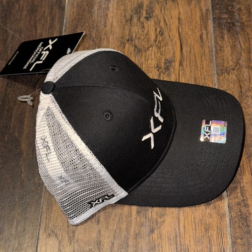 2023 XFL Football League Logo Merce Ufficiale Regolabile Cappello Bianco Nero - Foto 2 di 13