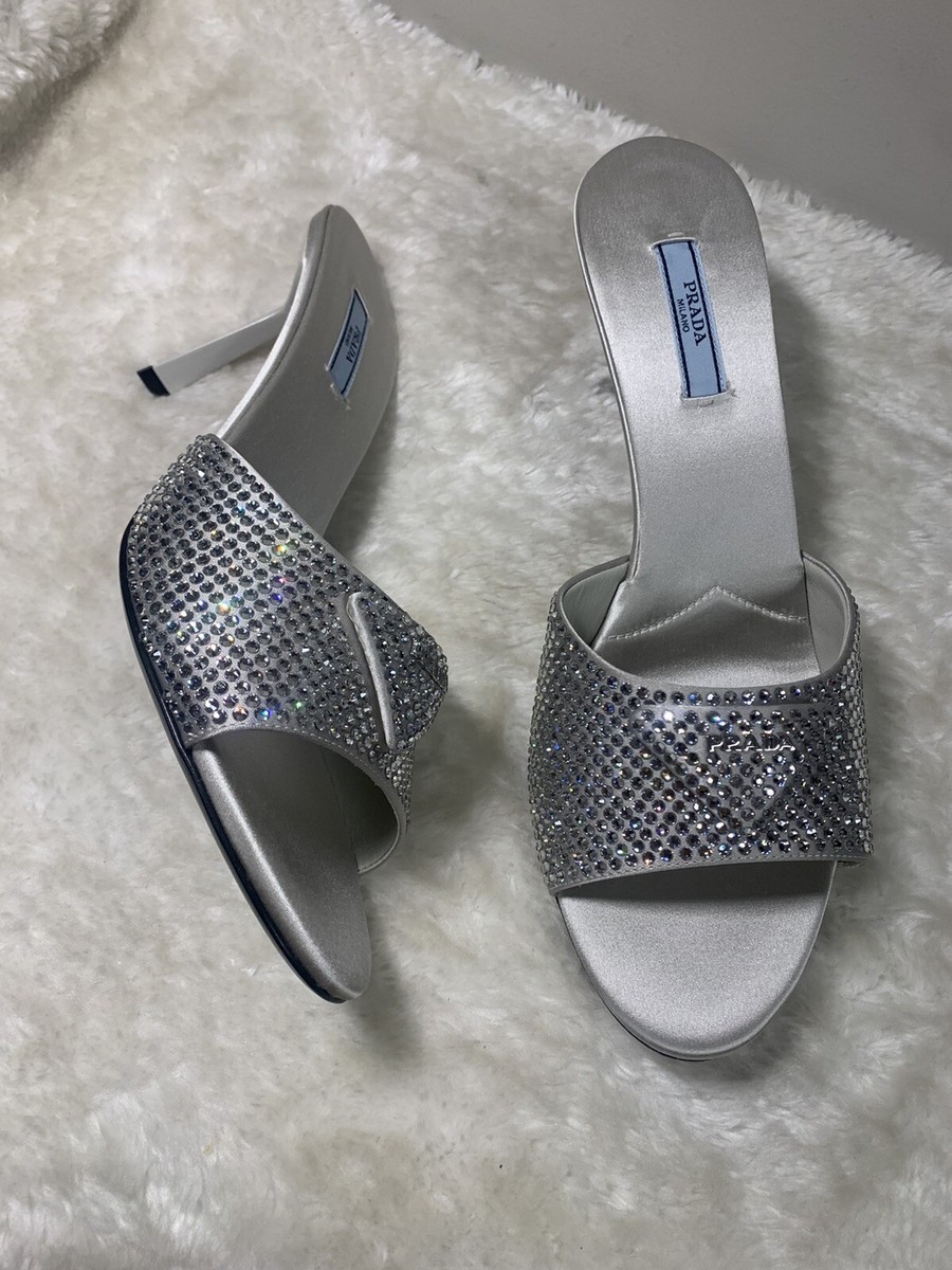 PRADAシルバーサンダル 37 1/2 PRADAシルバーサンダル 37 1/2
