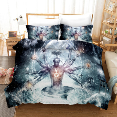3D Religiöse Kreativität Muster Quilt Cover Set Bettwäsche Sets Kissenbezüge
