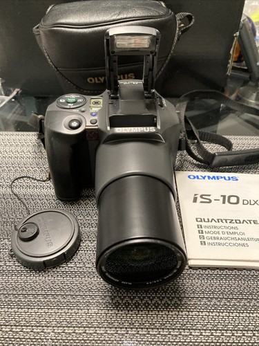 Olympus IS-10 Super DLX 35mm Film Camera with Strap, CASE, MANUAL WORKS GREAT - Picture 2 of 21