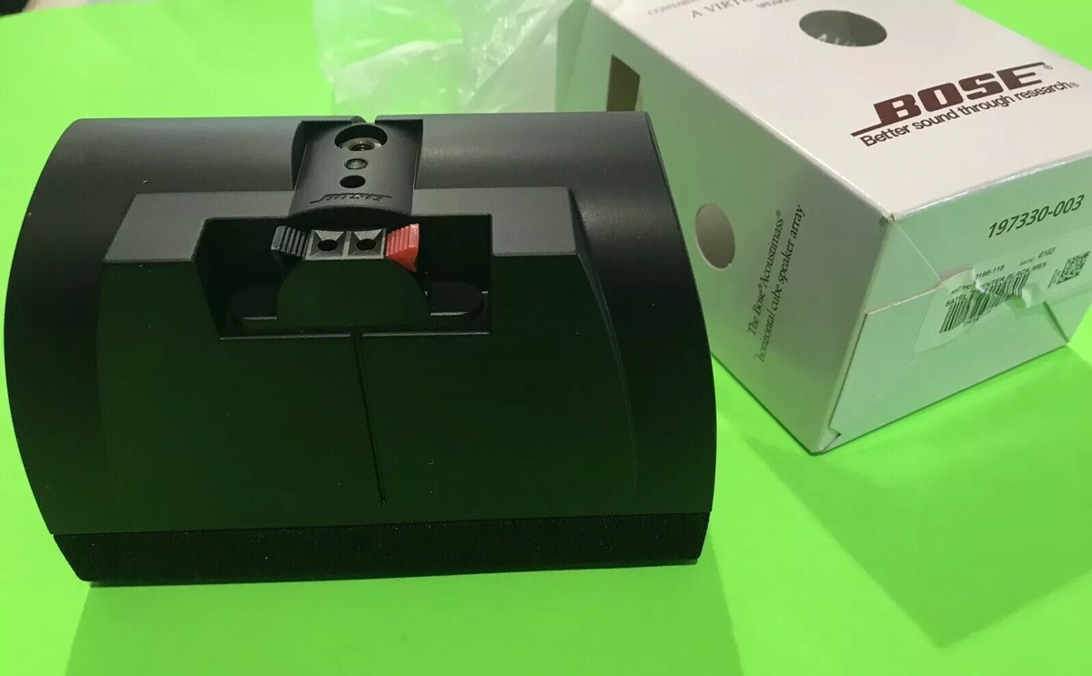 NEW BOSE HORIZONTAL CUBE SPEAKER BLACK IN ORIGINAL BOX BARE