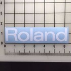Roland Logo 6" Wide White Vinyl Decal Sticker - BOGO