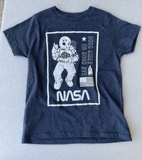 NASA Logo Spaceman Astronaut Good Vibes Toddler Boy Girl T Shirt Cotton 5/6