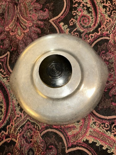 "Solo tapa de aluminio Magnalite 5 3/4"" - doble boquilla de vertido perilla negra utensilios de cocina vintage" - Imagen 1 de 4