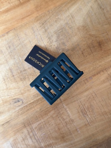 L. Erickson Matte Dark Green  Rectangle Small Hair Claw Hair Clip Hair Jaw - Picture 4 of 5