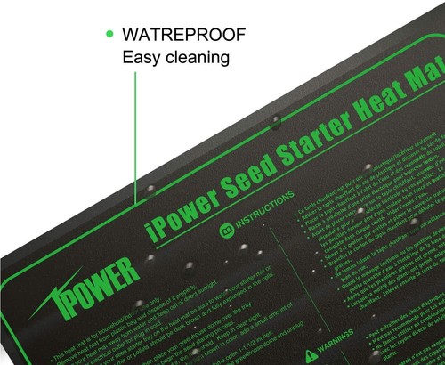Durable Waterproof Seedling Heat Mat 10"x20.5" Warm Hydroponic Plant Heating Pad - Picture 4 of 6