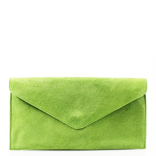 Ladies Women Real Suede Leather Envelope Chain Clutch Party Prom Evening Bag - Picture 13 of 40