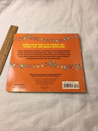Happy Thanksgiving, Curious George Tabbed Board Book By H. A. Rey (Board book) - Picture 10 of 10