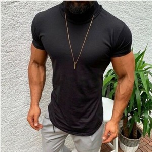 High neck tee men's Clearance