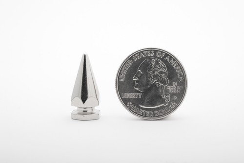 20 pc. 21mm Large Silver Hex Spikes for custom leather apparel StudsAndSpikes - Picture 2 of 2