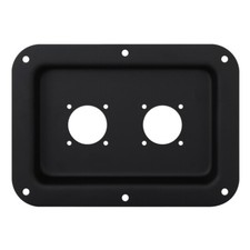 Large Metal Speaker Jack Plate W/ 2 Cutouts for G-Series NL8MPR Connectors 5"x7"