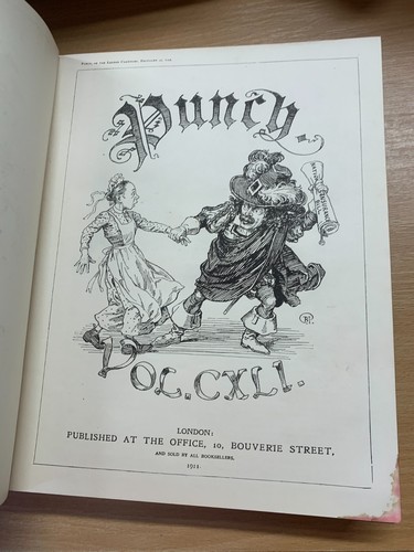 *RARE* JULY-DEC 1911 PUNCH MAGAZINE BOUND VOLUME 141 ILLUSTRATED BOOK (P8) - Picture 6 of 17