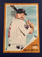 2011 Topps Heritage # 298 JASON KUBEL Minnesota Twins Baseball Card !