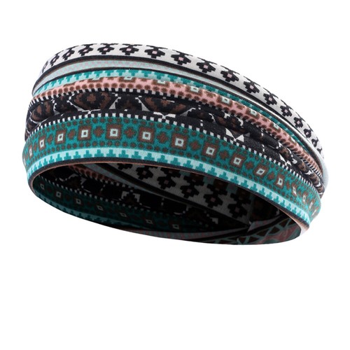 Women Boho Wide Stretch Headband Turban Sports Yoga Knotted Hairband Hair Wrap - Picture 16 of 16