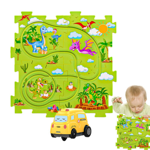 DIY Car Track Puzzle Play Set Preschool Educational Montessori Toy for Kid Gifts - Picture 3 of 18