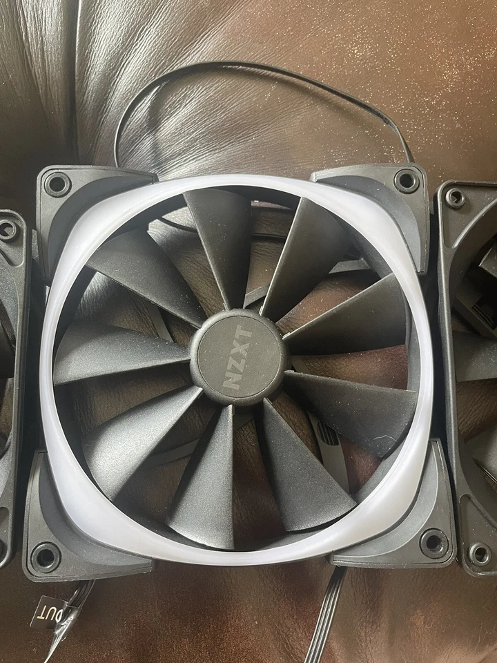 3x NZXT Computer Fans (120mm, 140mm RGB, 140mm) - Image 3 of 4