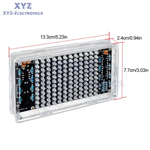 LED Musik Spektrum Kit Sprachsteuerung Dynamischer Punkt Matrix Spektrum Bildschirm Zum Selbermachen 5 V - Bild 10 von 14