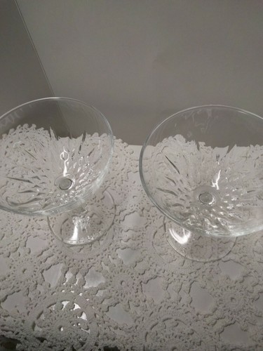 Set of Four Champagne/Dessert Vintage Stemmed Glassware made in France - Picture 8 of 8