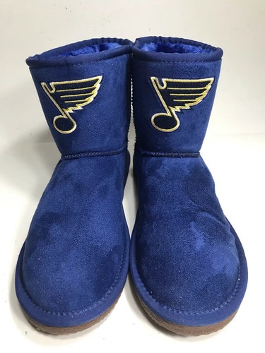 NHL St. Louis Blues Women’s Rookie Boots Size W 10 - Picture 2 of 8