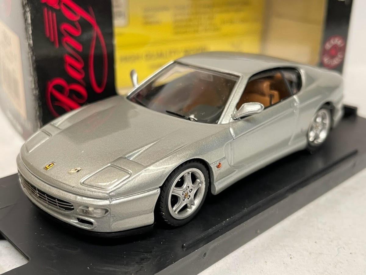 入荷中 Metallic Stradale GT 456 Ferrari BANG Grey Diecast 1:43 ミニカー
